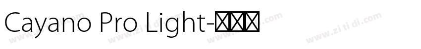 Cayano Pro Light字体转换